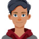 Smiling Young Man Illustration A vector illustration of a smiling young man